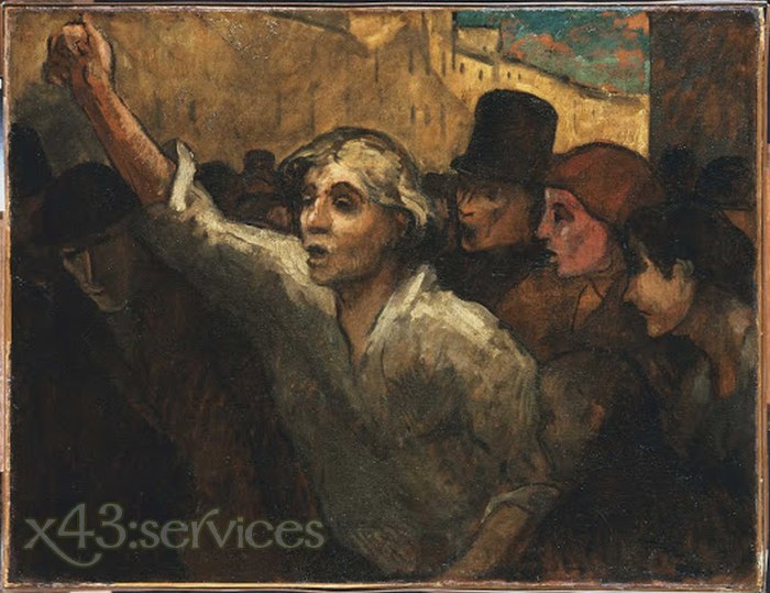 Honore Daumier - Der Aufstand - The Uprising
